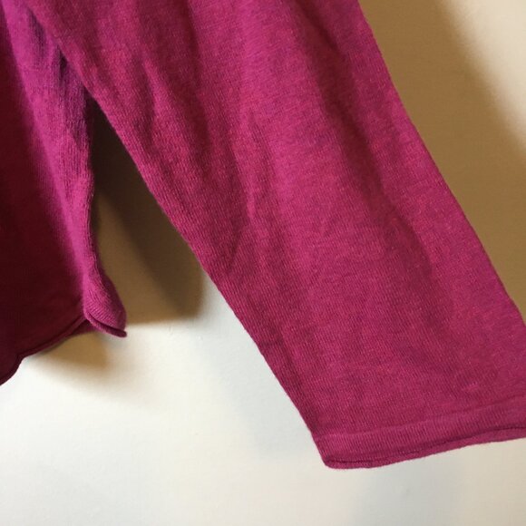 Fandango Pink Loose and Soft V-neck Pullover Sweater - Picture 7 of 10